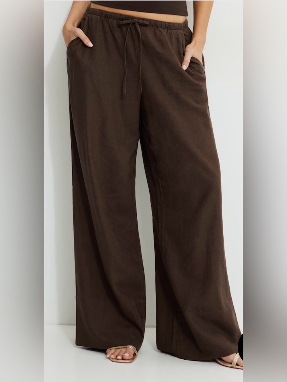 Linen blend Pants🍁 - Picture 1 of 12